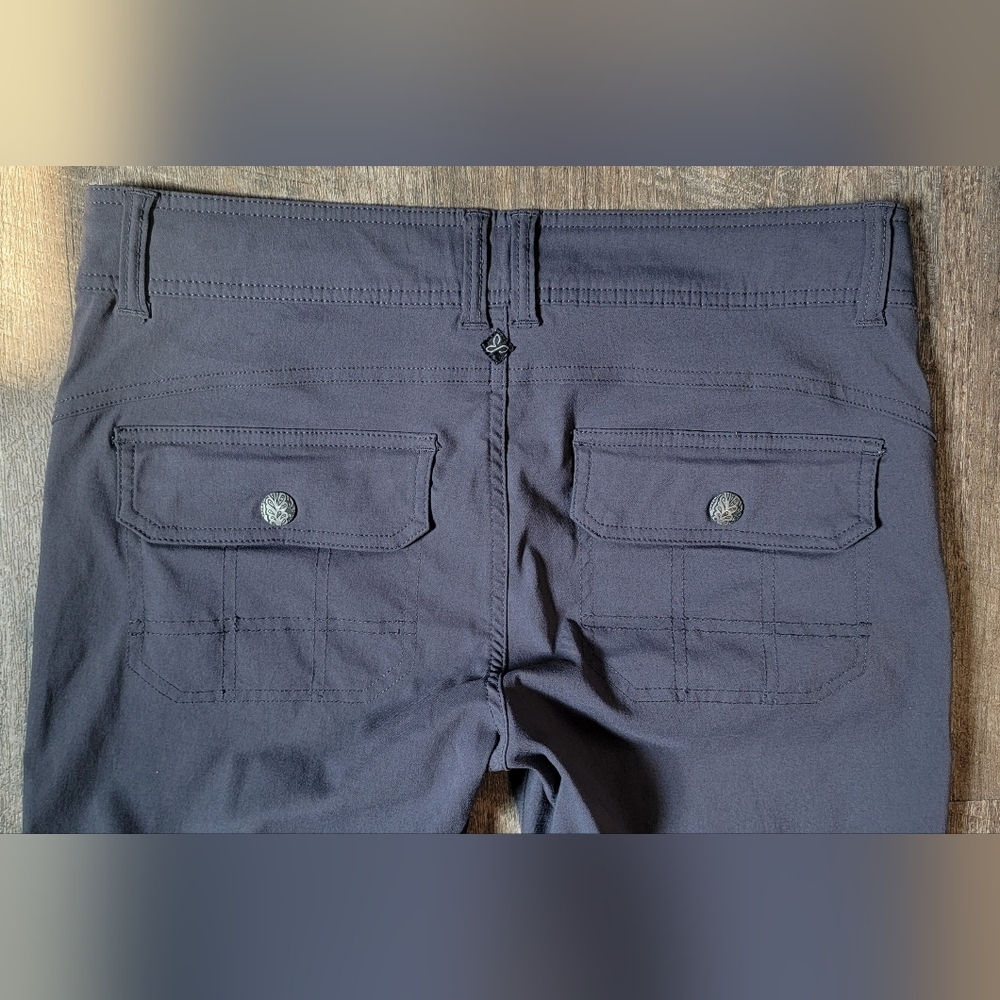 Prana Hallie Pants Women's 6 Short Slate Grey Low Rise Bootcut Outdoors Strechy - Picture 5 of 13